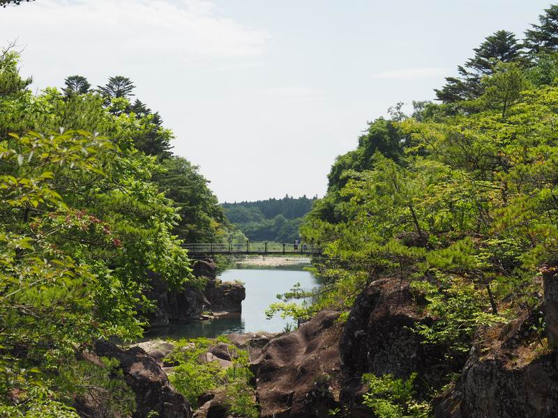 厳美渓の6月の風景